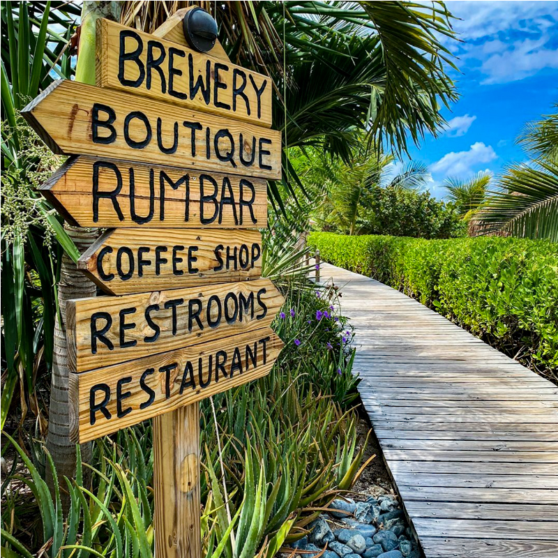Cooper Island signpost
