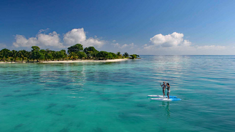 Yacht charter blog - catamaran Dreaming On - Stand-up paddle boarding