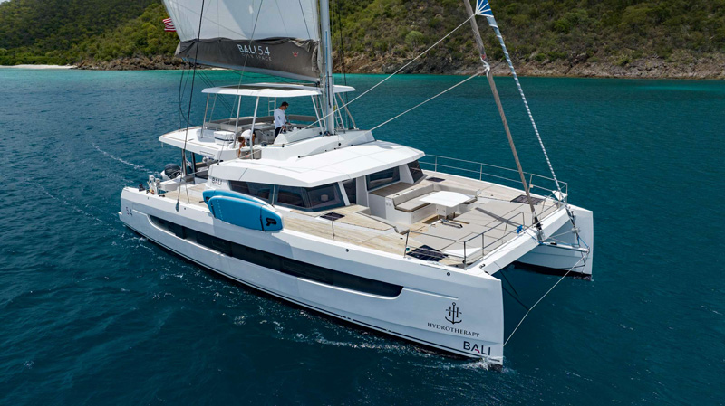 Yacht charter blog - catamaran hydrotherapy