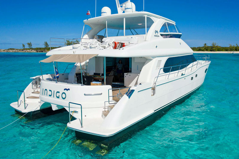 Yacht charter blog - power cat Indigo