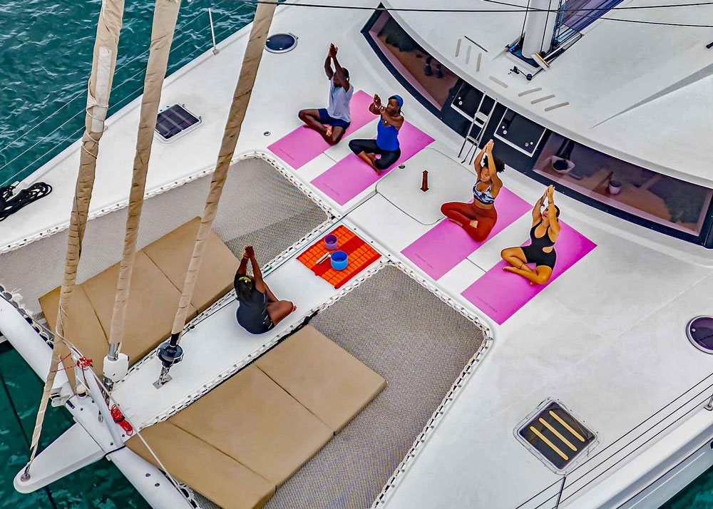 Yacht charter blog - catamaran Some Kind of Wonderful - Forward deck