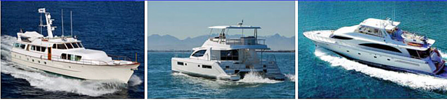Charter yachts, Motoryachts, Power boats, Brochures, Rates, Prices, Yacht Charters