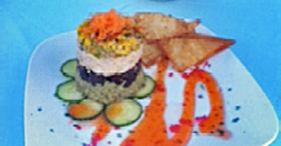 Entrees - Ahi Poke Tuna Stack