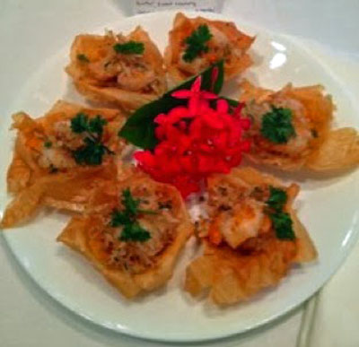 Entrees - Crispy Coconut Shrimp Wonton